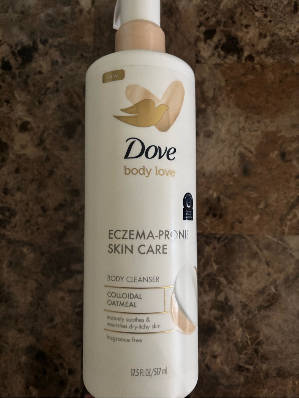 Dove Body Love Eczema-Prone Body Cleanser 17.5 fl oz -Pump Beauty Bodycare New